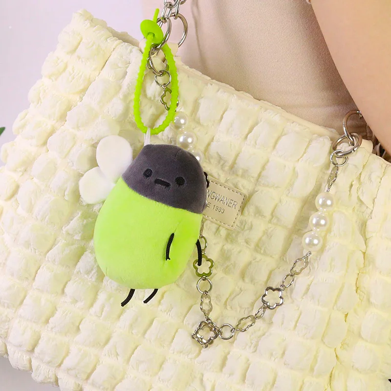 

Firefly Cute Plush Cartoon Glowing Bag Pendant Toy Keychain Creative Luminous Cartoon Decorative Girl Birthday Christmas Gift