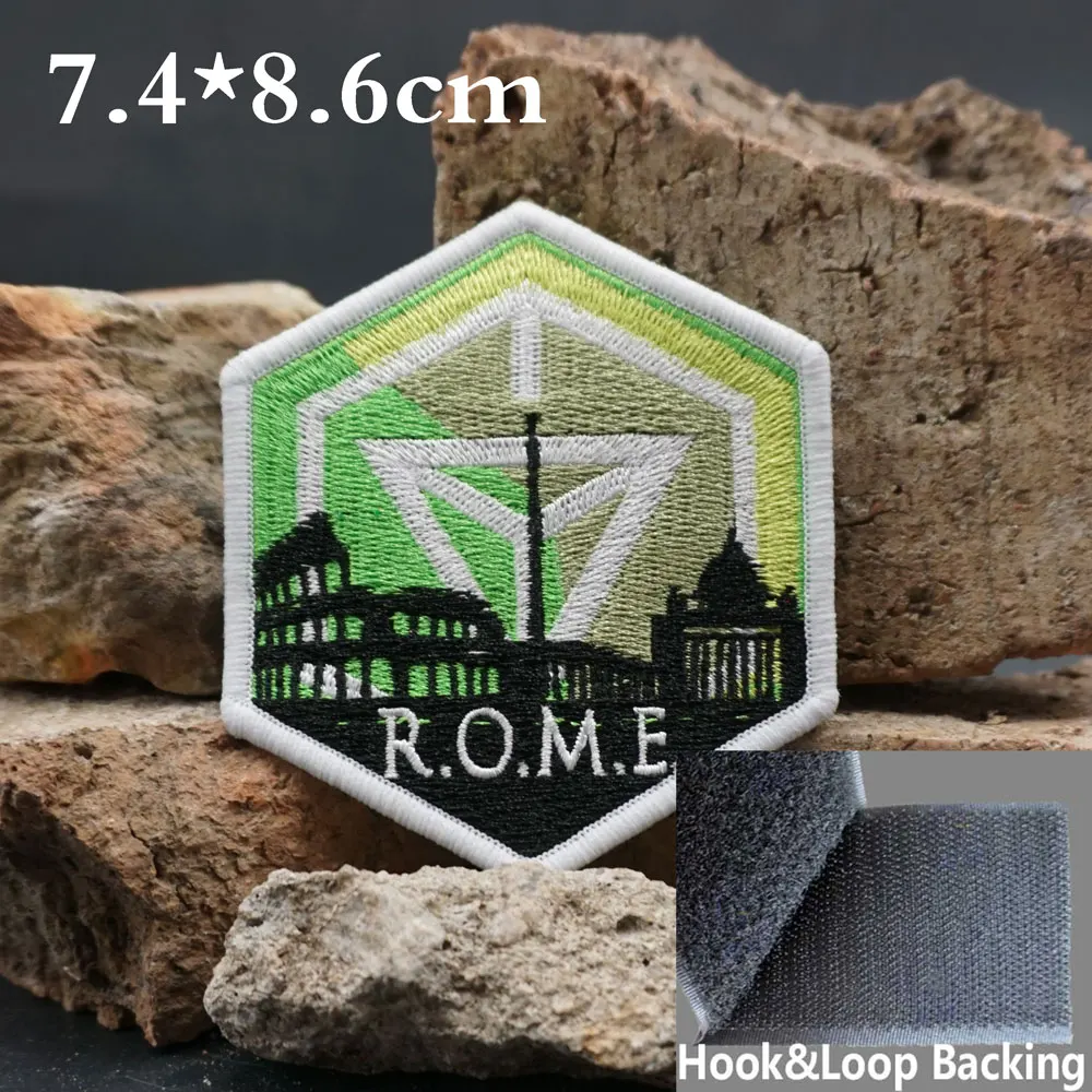 Логотип в римском стиле Италия этикетка для шитья значки панк-байкера рок-группы