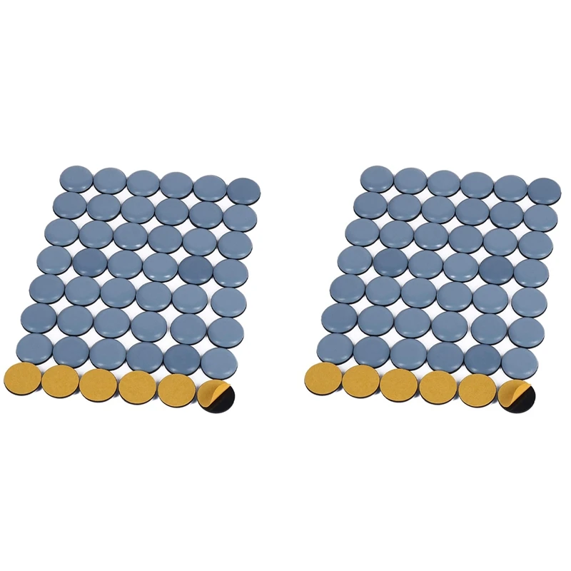

96Pcs 25Mm Furniture Glides Self Adhesive Chair Leg PTFE Sliders For Furniture Easy Movers (Round)