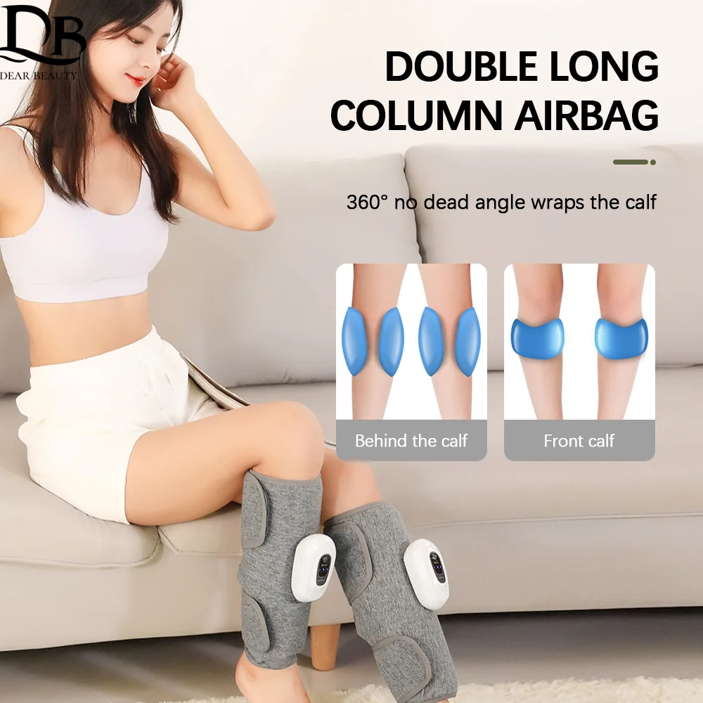 

Electric Leg Calf Massager Full Pressotherapy 3 Mode Air Pressure Airbag Vibration Pain Relief Kneading Airbag Calf Wrap Massage