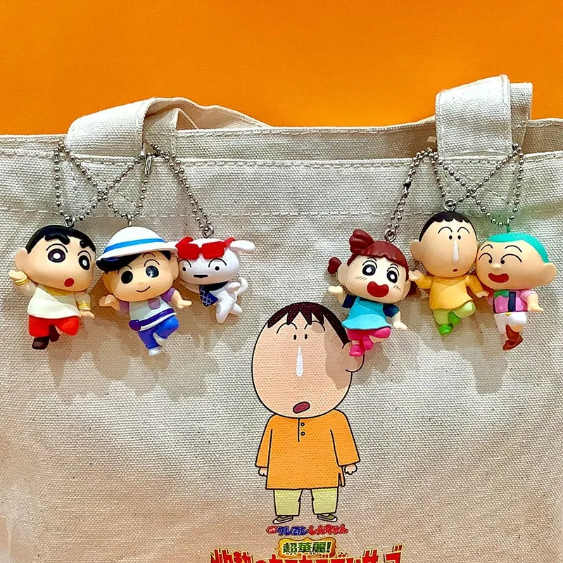 Фото Брелок 3D Bandai Gashapon Anime Crayon Shin-chan: Нохара Широ Бочан, Казама Тоору, Сато Масао, Сакурада Нене, Горячий Источник, Танцор Солнца №3