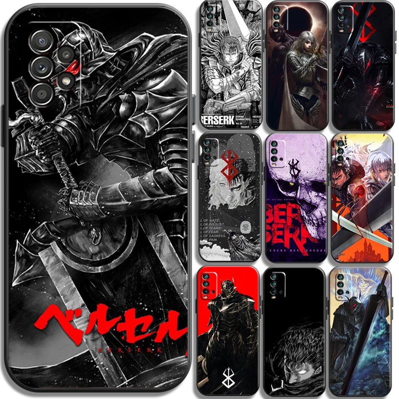 

Чехлы для телефонов Berserk с рисунком аниме для Xiaomi Redmi 10 Note 10 10 Pro 10S Redmi Note 10