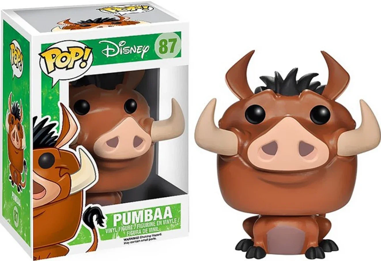 Funko pop DISNEY Фигурка Короля Льва Mufasa Коллекционные игрушки Simba Pumbaa Timon Fox 87 498 495 496