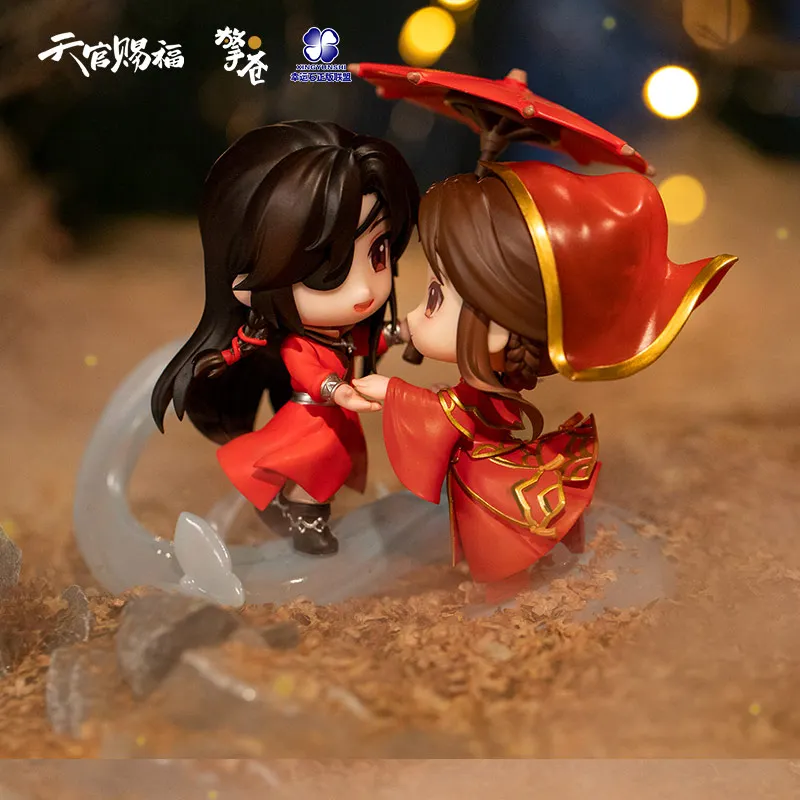 

Оригинальная небесная официальная благословение фракция Xie Lian Hua Cheng Q-версия вокруг экшн-фигурки Куклы TGCF модель игрушки подарок