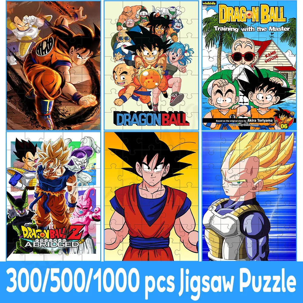 

Bandai Dragon Ball 35/300/500/1000 Jigsaw Puzzle Goku Cartoon Characters Japanese Anime Pictures for Adults Kids Birthday Gifts