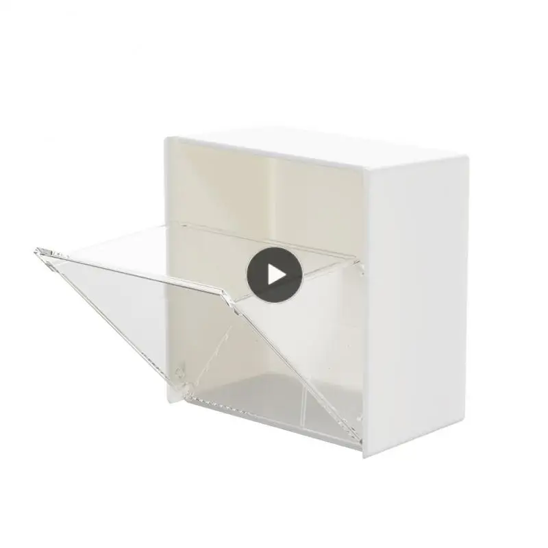 

Настенный ящик для хранения губной помады, коробка для хранения ватных палочек без перфорации, откидной ящик для хранения, диспенсер для хранения, многофункциональный клей