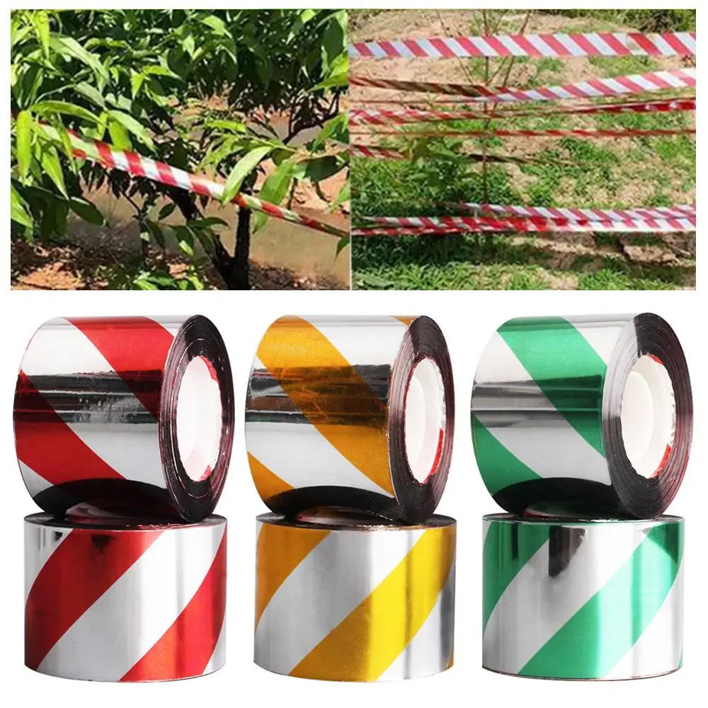 

Durable High Toughness 50M Adhesive-free Repellent Pigeon Bird Scare Film Anti-bird Reflective Ribbon Repeller Tape
