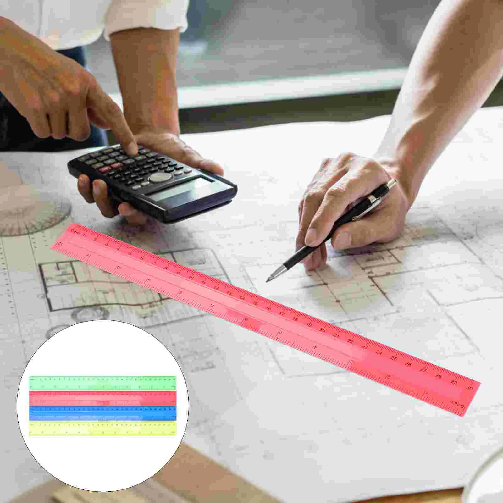 

Ruler Rulers Schooldrawingstraight Measuring Kids Colored Office Students Architect Aesthetic Clear Suppliesunbreakable Portable