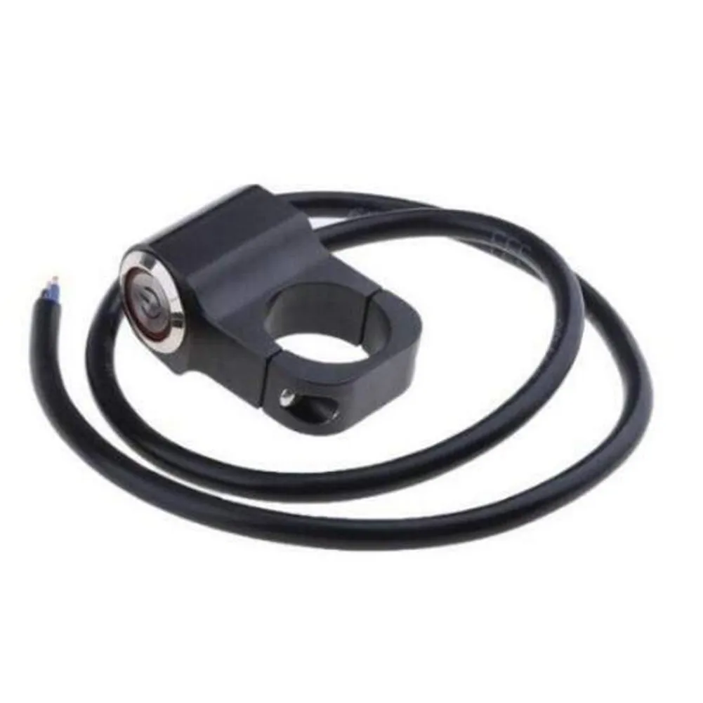 

22mm Motorcycle Alloy Handlebar Switch On/Off Headlight-Hazard-Fog Red LED Button Connector Push Button Switch Motorbike Parts