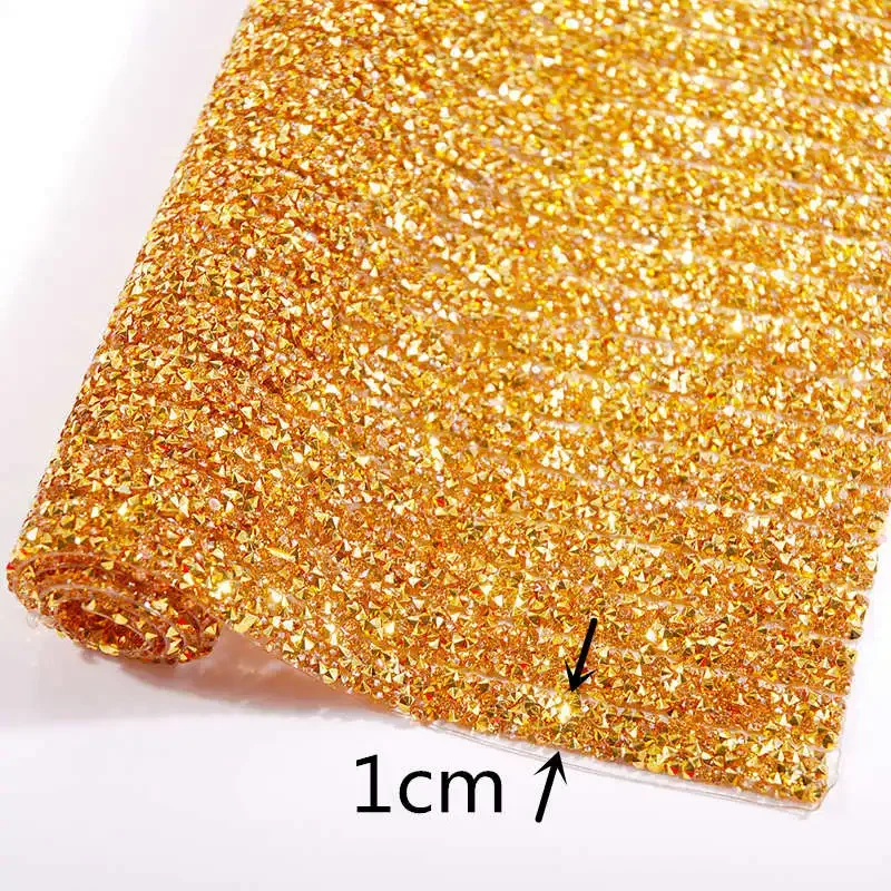 Hotfix AB Rhinestone Trim — 24x40 см железная цепочка для платьев, обуви, свадебной и моды своими руками (без шитья)