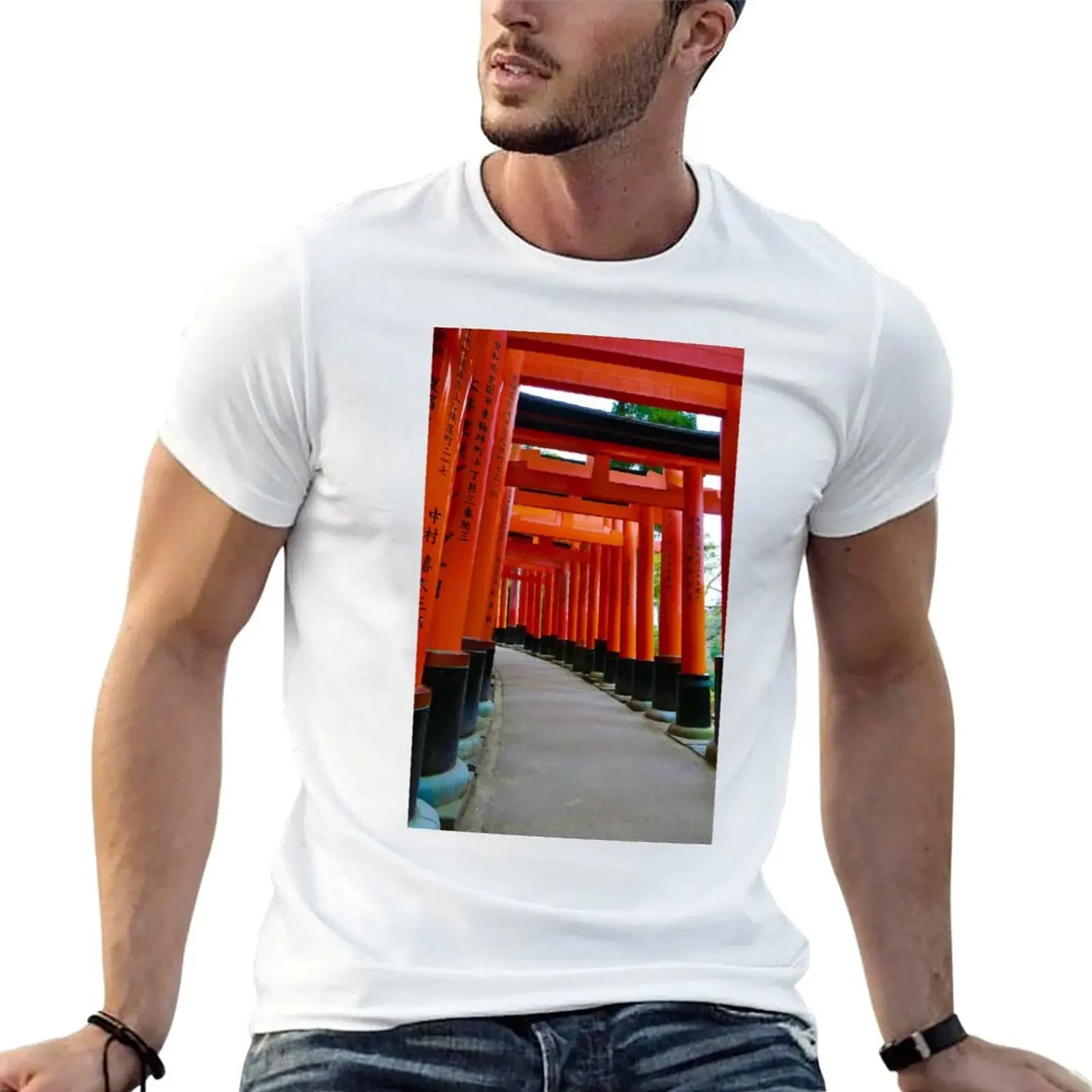 Футболка Fushimi Inari Tori gate 3 топы эстетичная одежда дизайнерские рубашки мужские