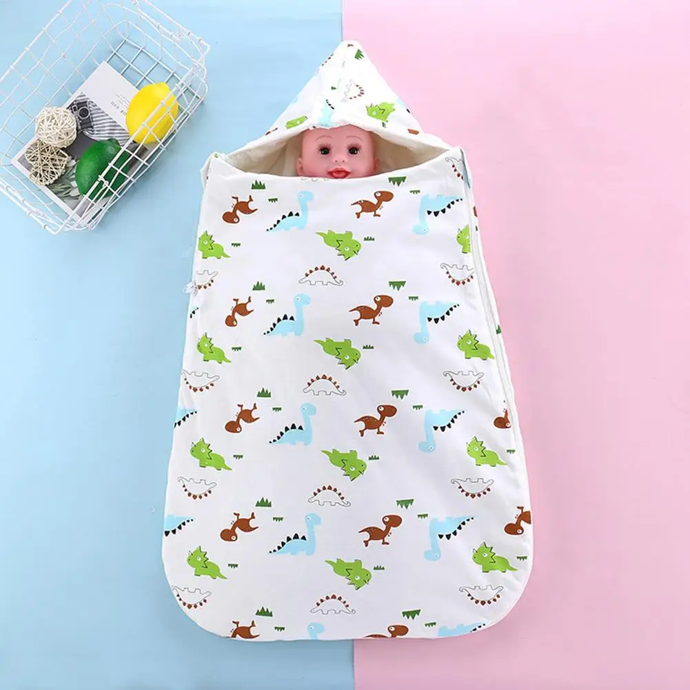 

Baby Winter Warm Sleeping Bags Cotton Portable Printing Wear-resisting Envelopes Printed Infant Swaddle Wrap Blanket