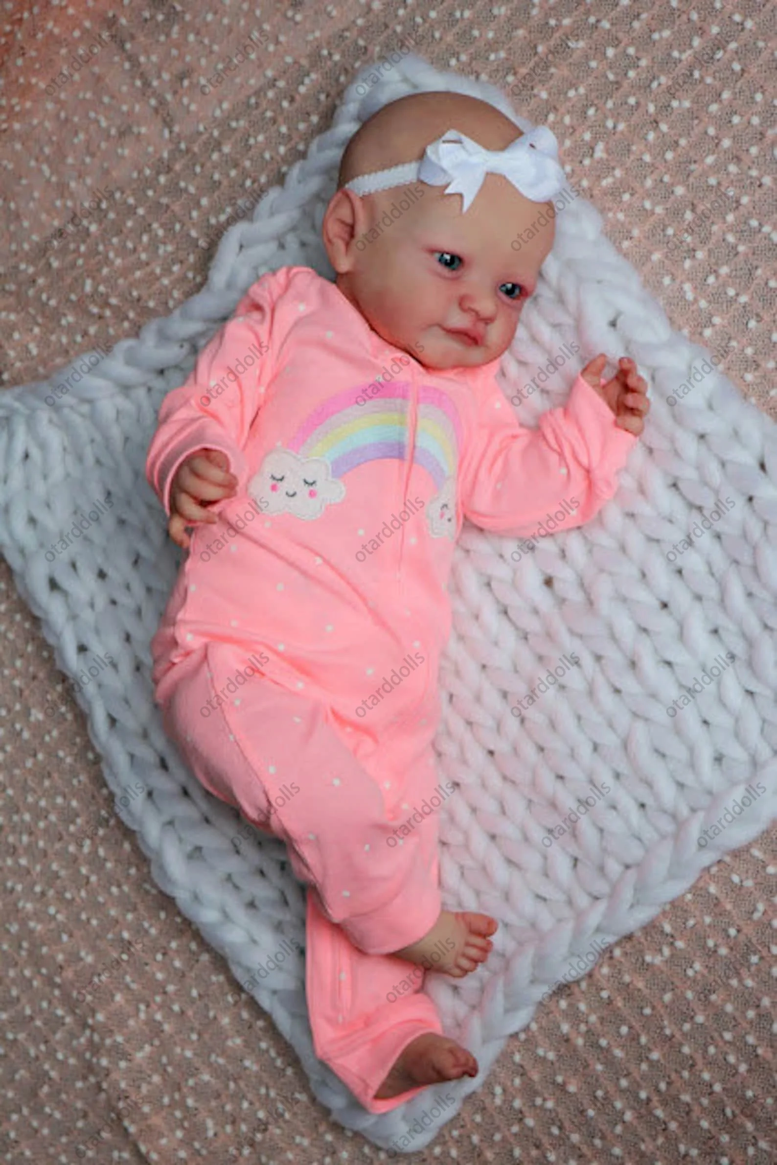 22-дюймовые окрашенные реалистичные куклы для новорожденных Lindo Bebe детей