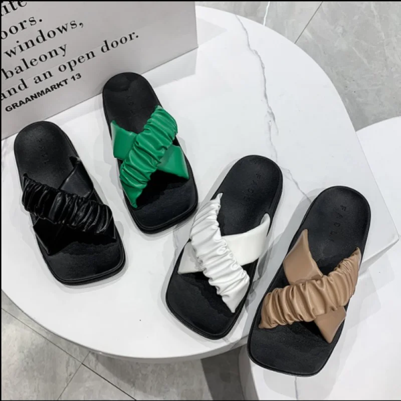 

2022 NEW High Quality Women Platform Slippers Outdoor Ladies Beach Slides Casual Fmeale Shoes Sandals Indoor Summer Zapato Mujer