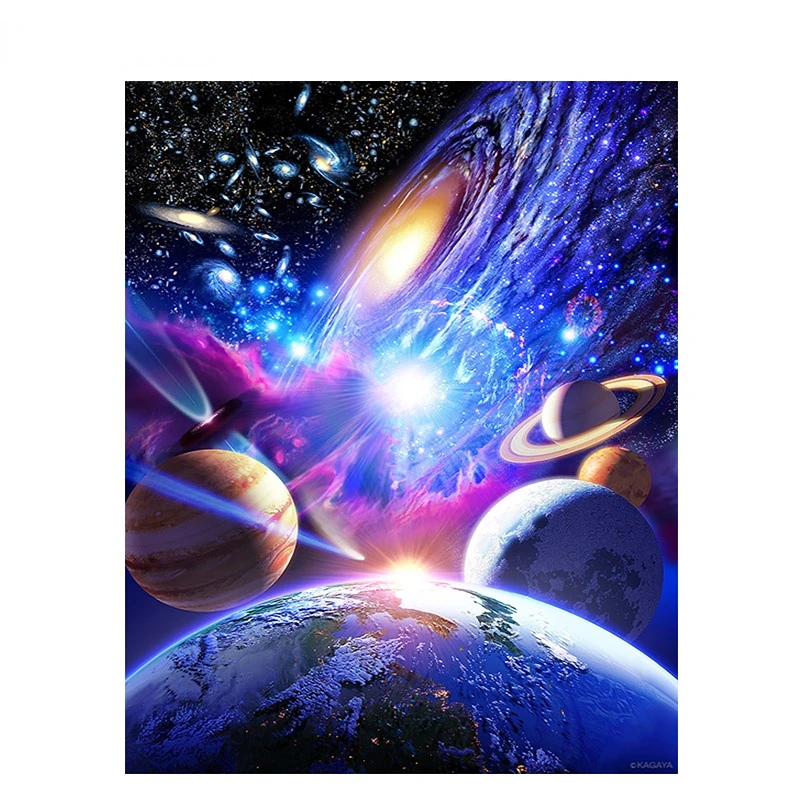 

DIY Oil Painting By Numbers Solar system Frameless Paint By Numbers Canvas Painting