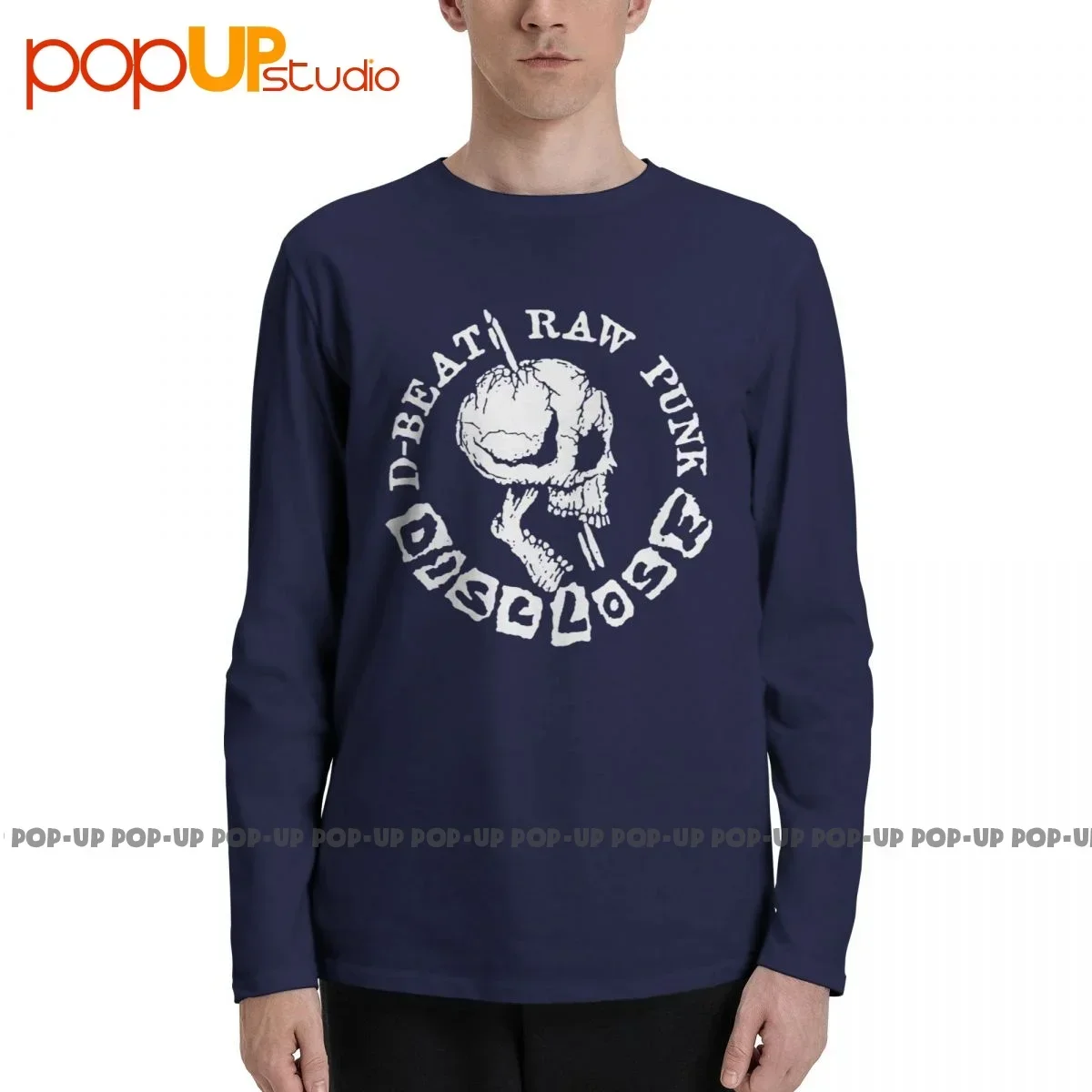 Топ с длинным рукавом и логотипом в стиле панк