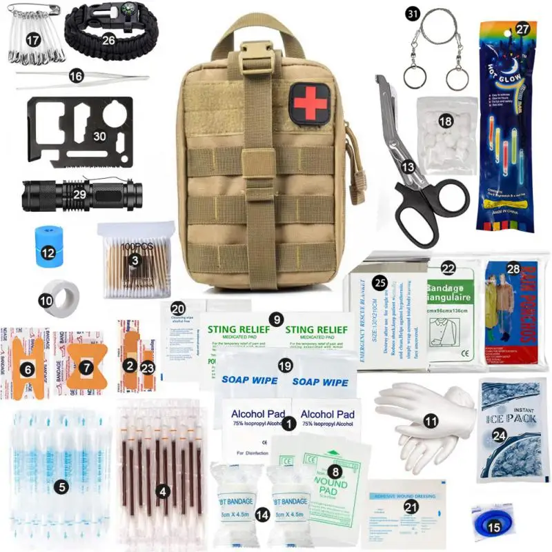 

32 шт., тактические наборы первой помощи