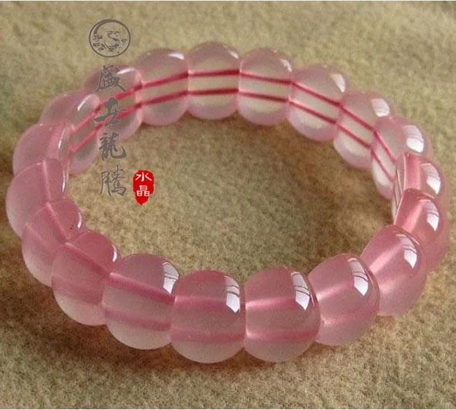 

Натуральные ледяные виды порошкового розового кристалла, женский браслет с розовым кристаллом dr. peach