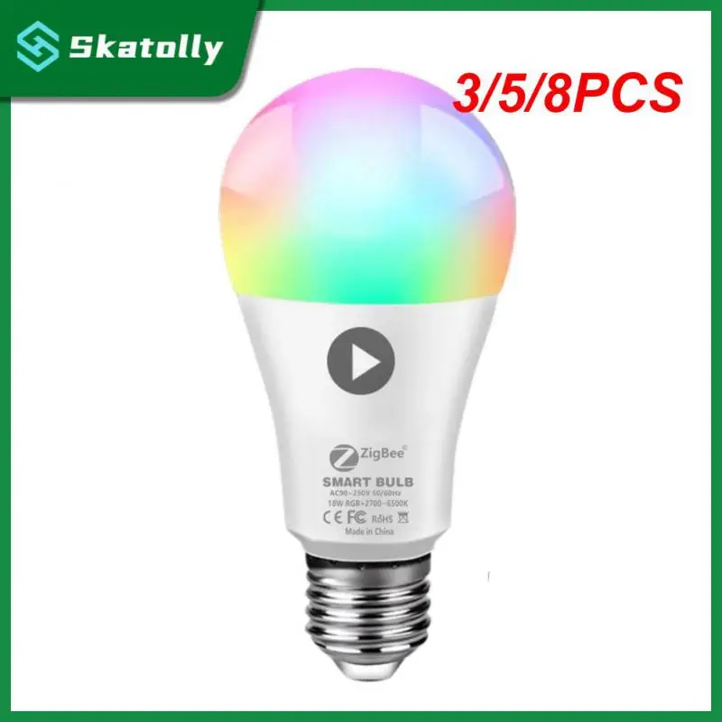 

3/5/8PCS 50/60hz Rgb Light Multiple Scenes Are Available Support Hub Device Rgb Light Spotlight Bulb