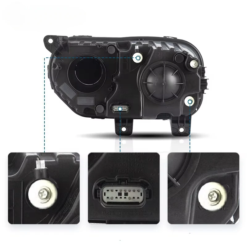 Производитель Полный светодиодный R/T SRT Dazzle DRL фары Автомобильный головной свет