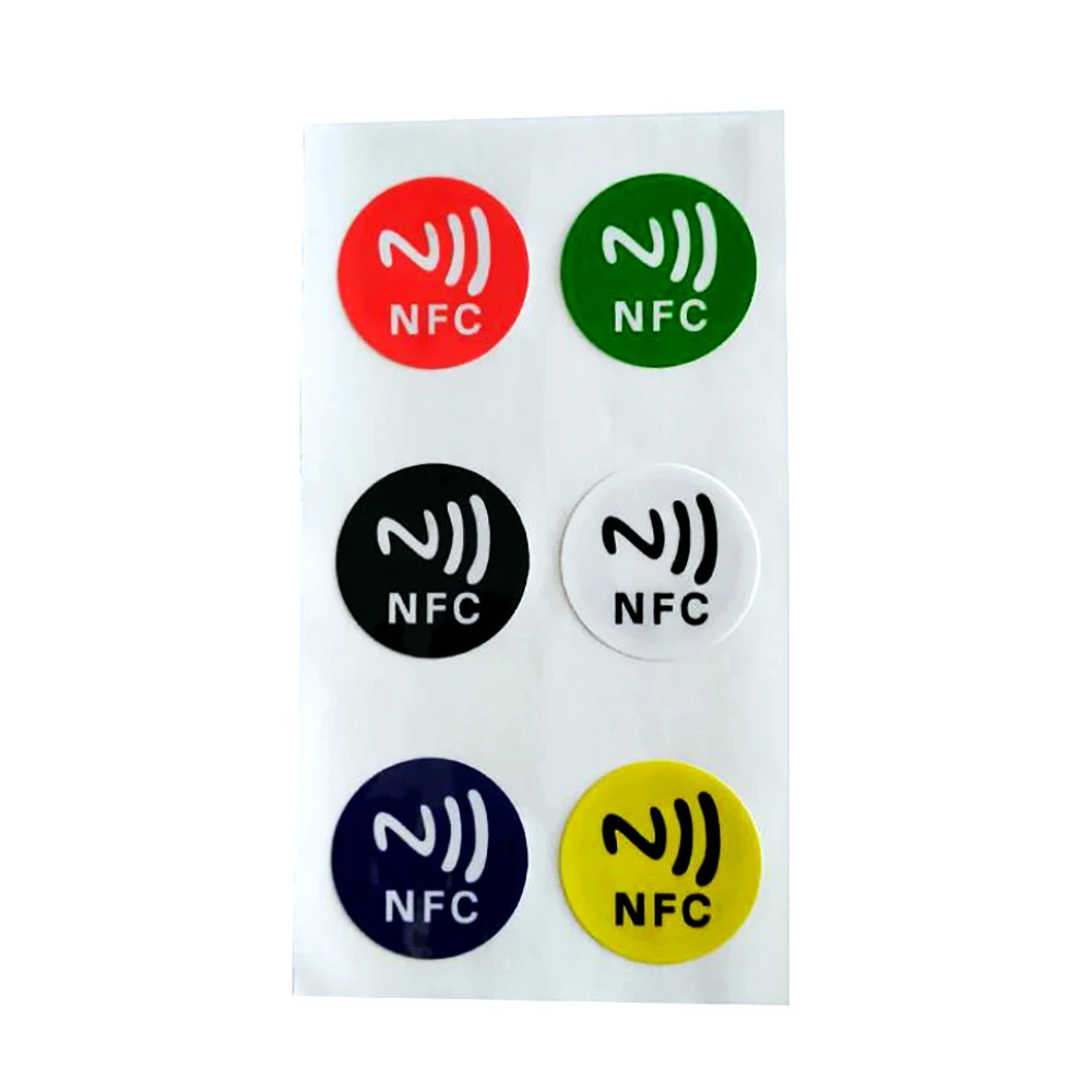 6 шт./лот NFC-метки наклейки NFC213 Rfid-метка клейкие метки для ключей llaveros llavero Token Patrol