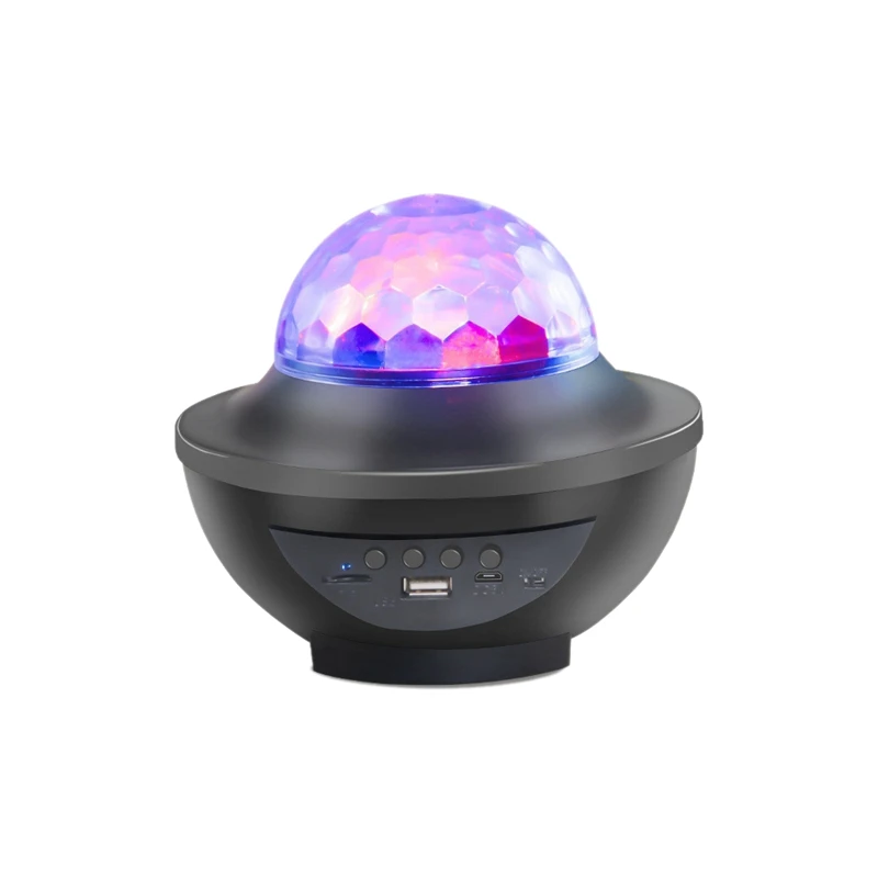 

Starry Sky Projector Nightlight Bluetooth USB Music Player Star Night Light Romantic Lamp For Gatherings Black