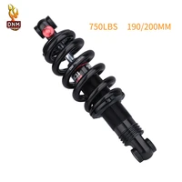dnm dv 22ar bicycle shock absorber 190200mm damping adjustment 750lbs hydraulic spring mountain bike aluminum alloy rear shock