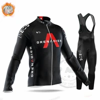 2022 new ineos grenadier winter warm fleece long sleeve bicycle mens suit cycling suit suit bib cycling suit mtb ropa ciclismo