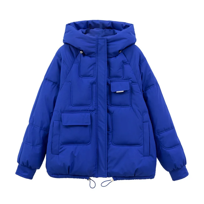 2022 Autumn Winter Coat Thickened Short Cotton Jacket New Loose Cotton-padded Jacket Fashion Down Cotton Women