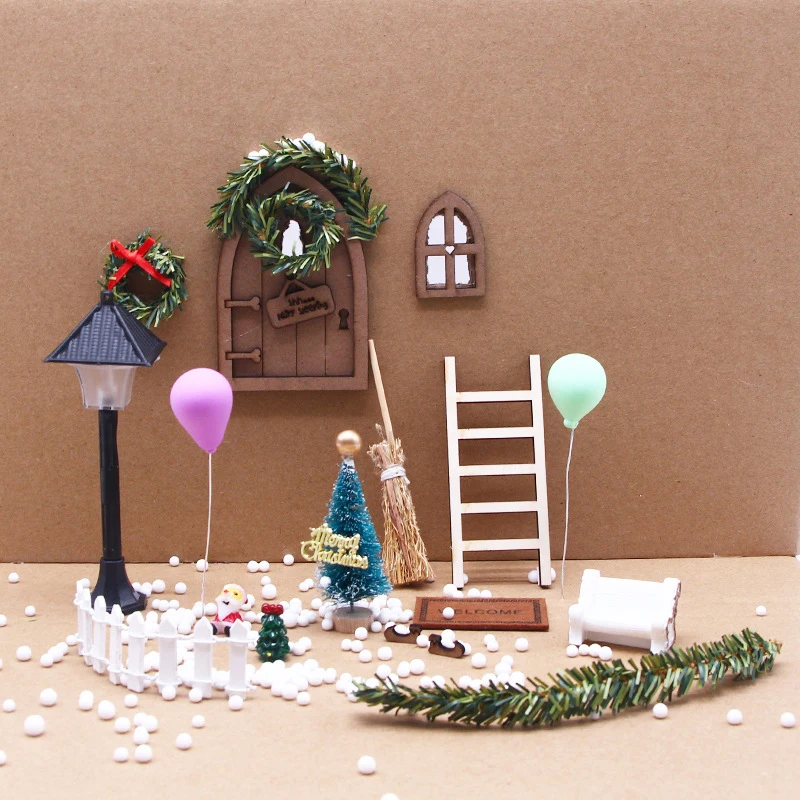 

18pcs/set 1:12 Dollhouse Miniture Vestibule Lights Christmas Decoration Toys Furniture Accessories