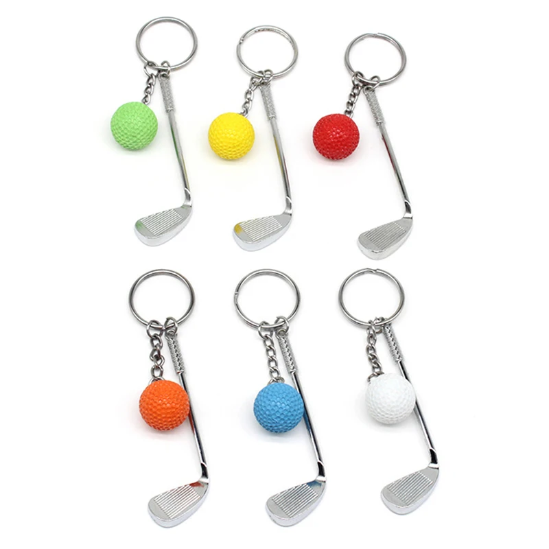 

Golf ball key chain top grade metal Keychain Car Key Chain Key Ring sporting goods sports Gift For souvenir ball key ring
