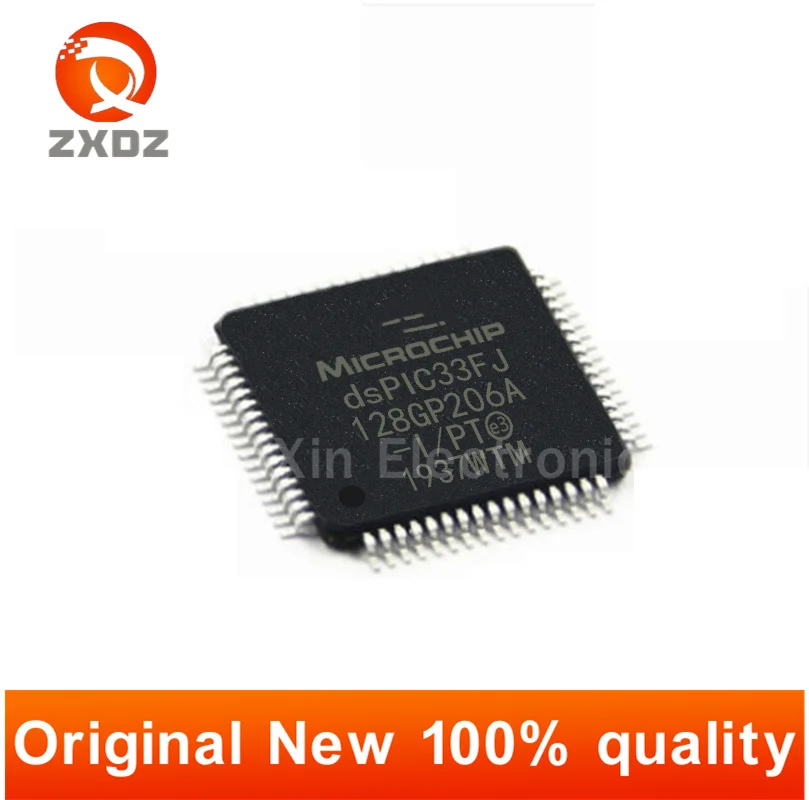 

DSPIC33FJ128GP206A-I/PT QFP64 chip MCU IC, original