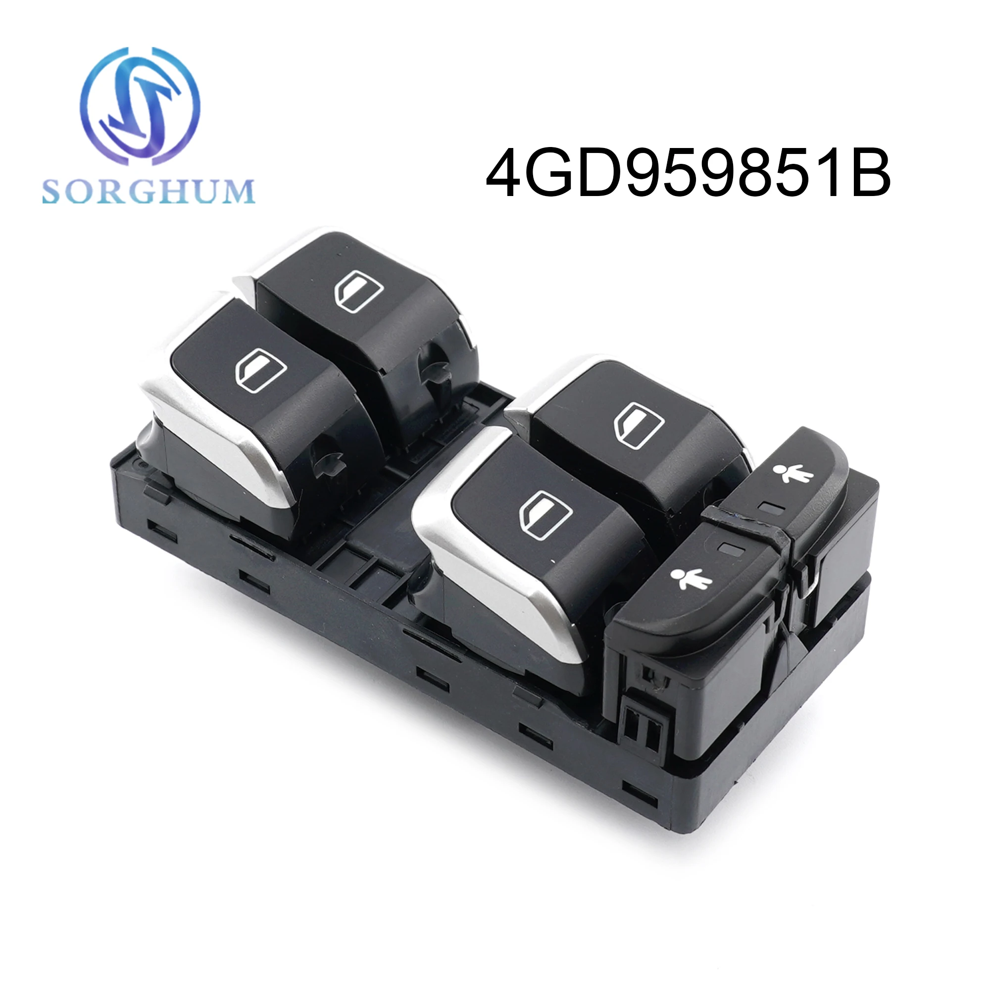 

Sorghum Chrome Driver Master Window Glass Lift Control Switch For Audi A6 S6 C7 A7 Q3 TT RS6 4GD959851B 4G0959851B 4GD959851D