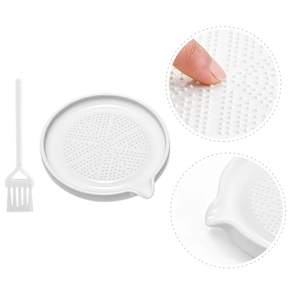 Тарелка чесночная Терка-мельница Имбирная керамическая фарфоровая решетка