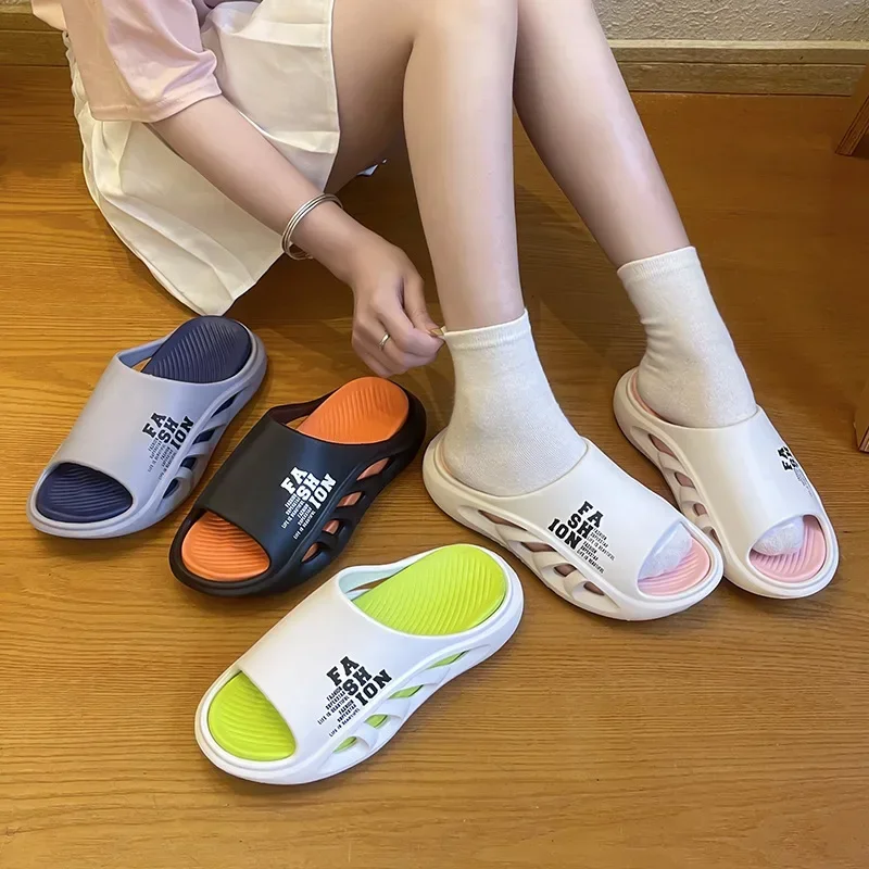 Мужские летние сандалии Evshine шлепанцы удобные дышащие для дома пляжные с