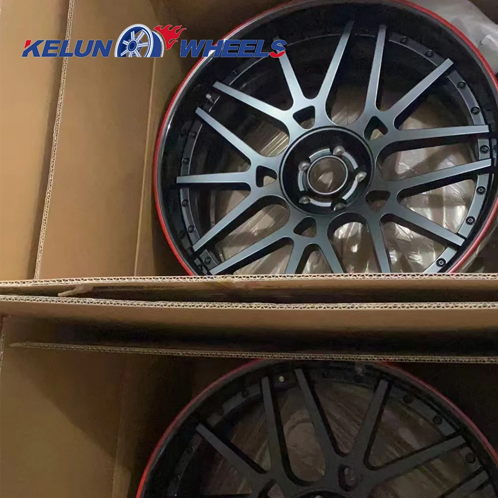 Фото Хит продаж: 20-26 KELUN Custom BLACK вогнутые кованые диски, хромированные диски, 24-дюймовые диски, 22-дюймовые кованые диски, 26-дюймовые кованые диски. №4