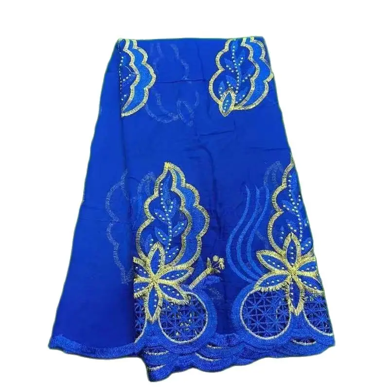 Latest Muslim Embroidery Fashion Hijab African Women High Quality cheap Cotton Material Scarf 200*100Circle Design for Shawls