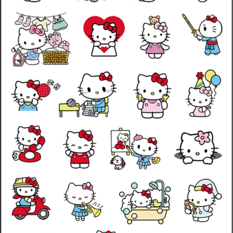 

Стикеры Hello Kitty в стиле аниме для девочек