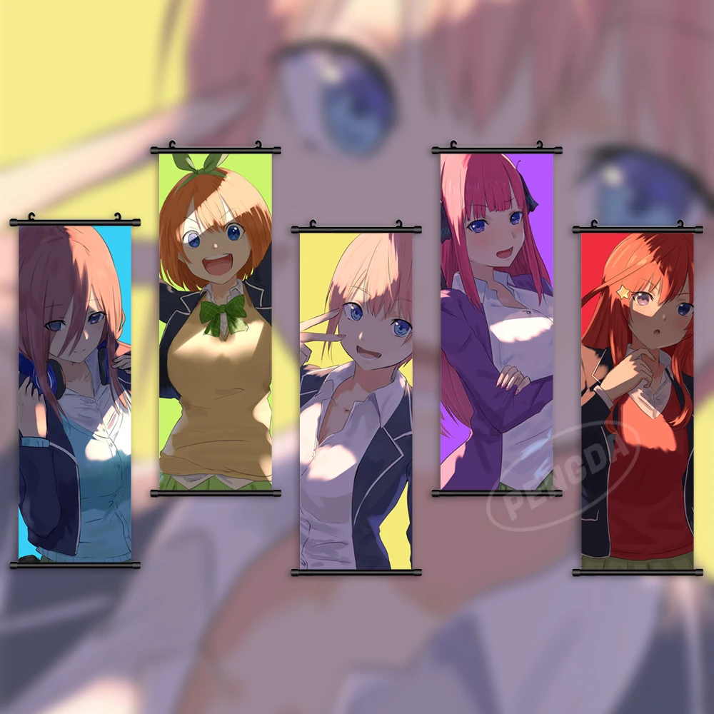 

Print Poster Anime Wall Art The Quintessential Quintuplets Pictures Painting Canvas Nakano Nino Hanging Scrolls Home Decoration