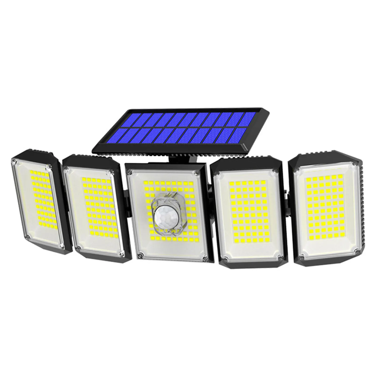 

5-Head LED Solar Powered Wall Light Wide-angle Illumination Wall Lamp For Yard Garden And Playground