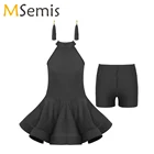 Профессиональное платье для латиноамериканских танцев для девочек, детская одежда для бальных танцев, сальсы, детские соревнования, одежда для латиноамериканских танцев, комплект одежды