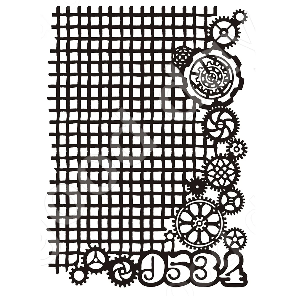 

Gear Grid Diy Layering Stencils Wall Painting Scrapbook Coloring Embossing Album Decorative Paper Card Template New Arrival