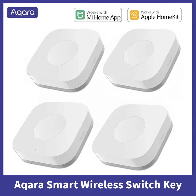 

Aqara Smart Wireless Switch Key Intelligent Application Remote Control ZigBee Wireless Biult in Gyro for Xiaomi home mijia App