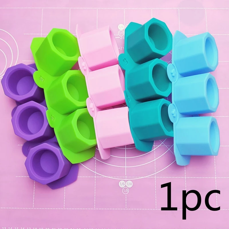 

Silicone Mold Succulent Flowerpot 3 Cavity Octagon Flower Pot Resin Casting Mold Succulent Plant Pot Cup Mold DIY Decor 124A