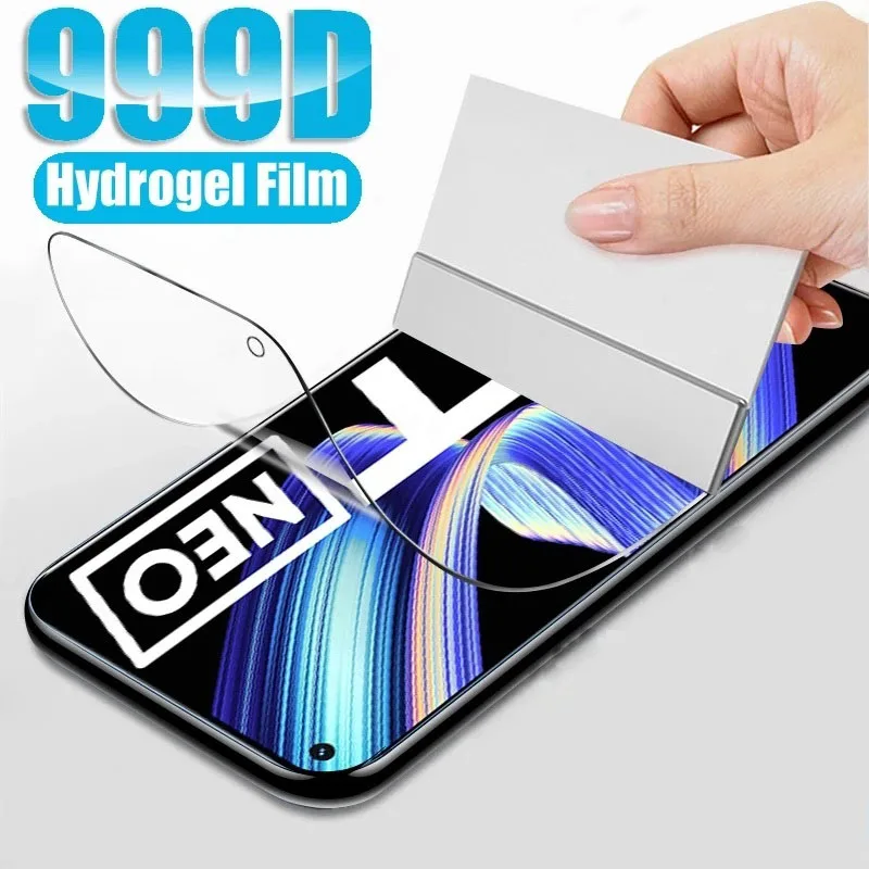 

Protective Film For Realme GT Neo 2 3 3T 5 Master GT 3 2 Pro Hydrogel Film For Realme X50 X7 X2 Pro X3 XT X Screen Protector