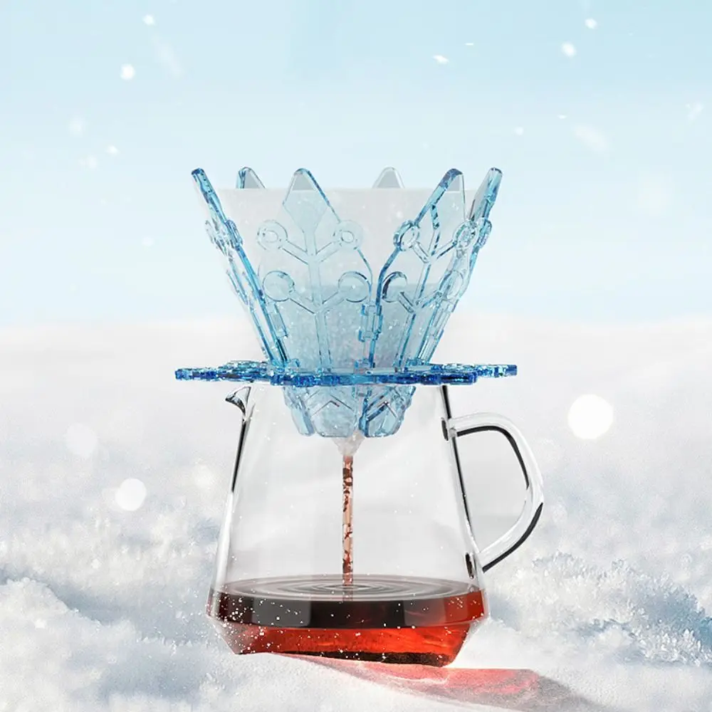 Складная капельница для кофе с дизайном снежинки компактная складная