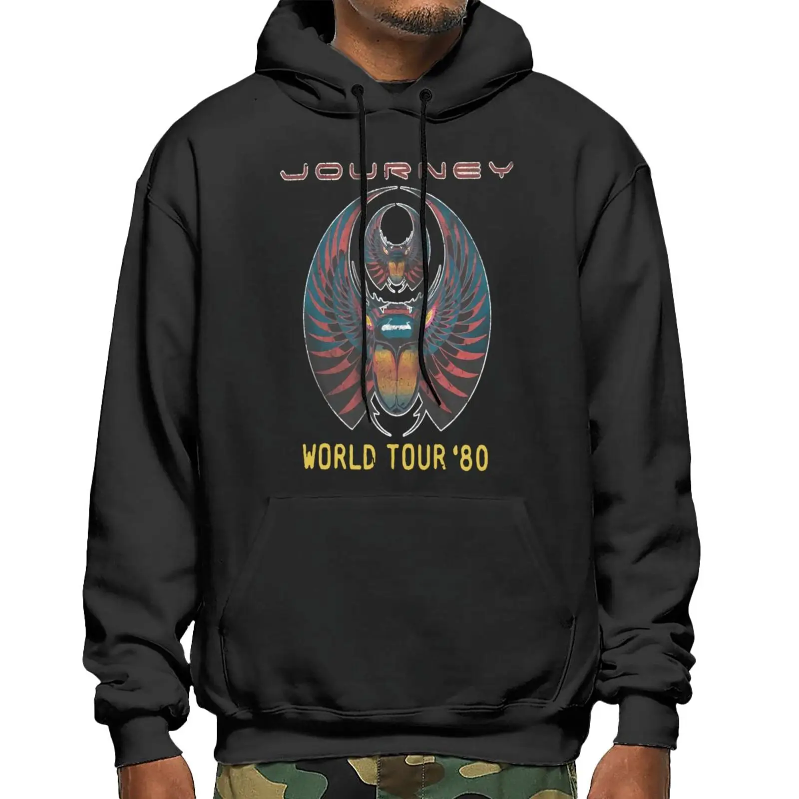 

Journey Captured Album World Tour 1980 6348 Sweatshirts Hoodies Hoodie Men's Mantle Tracksuit Men Sweat Oversize Zipper Hoodie