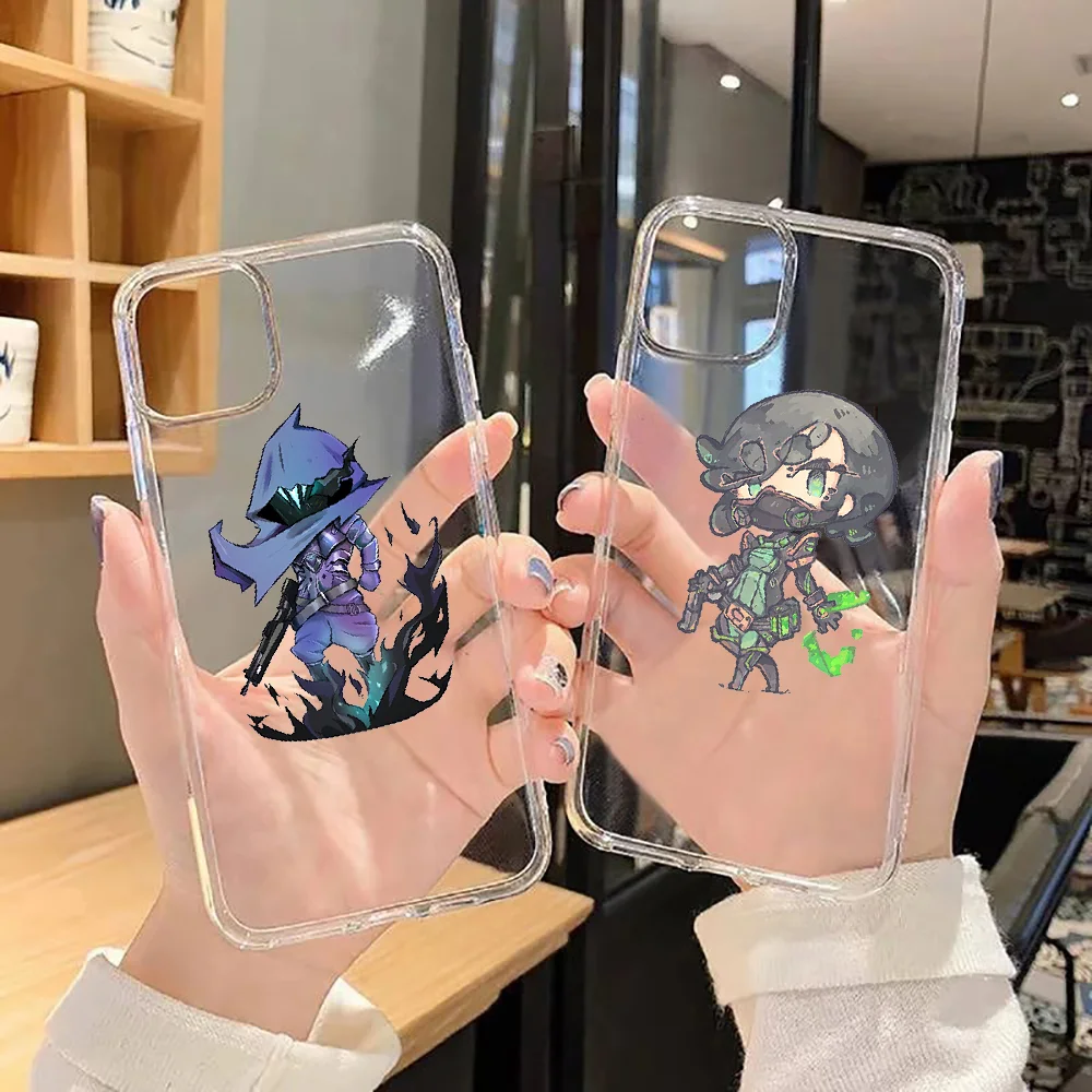 

Valorant Cute Cartoon Phone Case Transparent For Xiaomi Redmi Note 7 7A 8 8T 9 9A 9S 10 K30 Pro Ultra transparent tpu bumper art