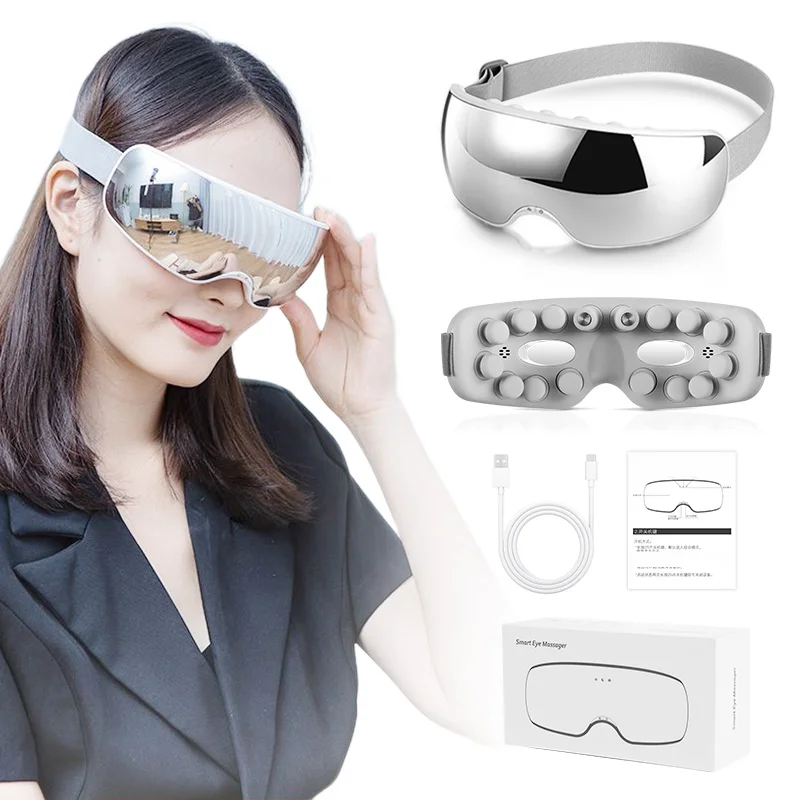 

Electric Eye Massager Eye Massage Equipment Stress Relief Machine with Adjustable Heat Hot and Cold Eye Massager