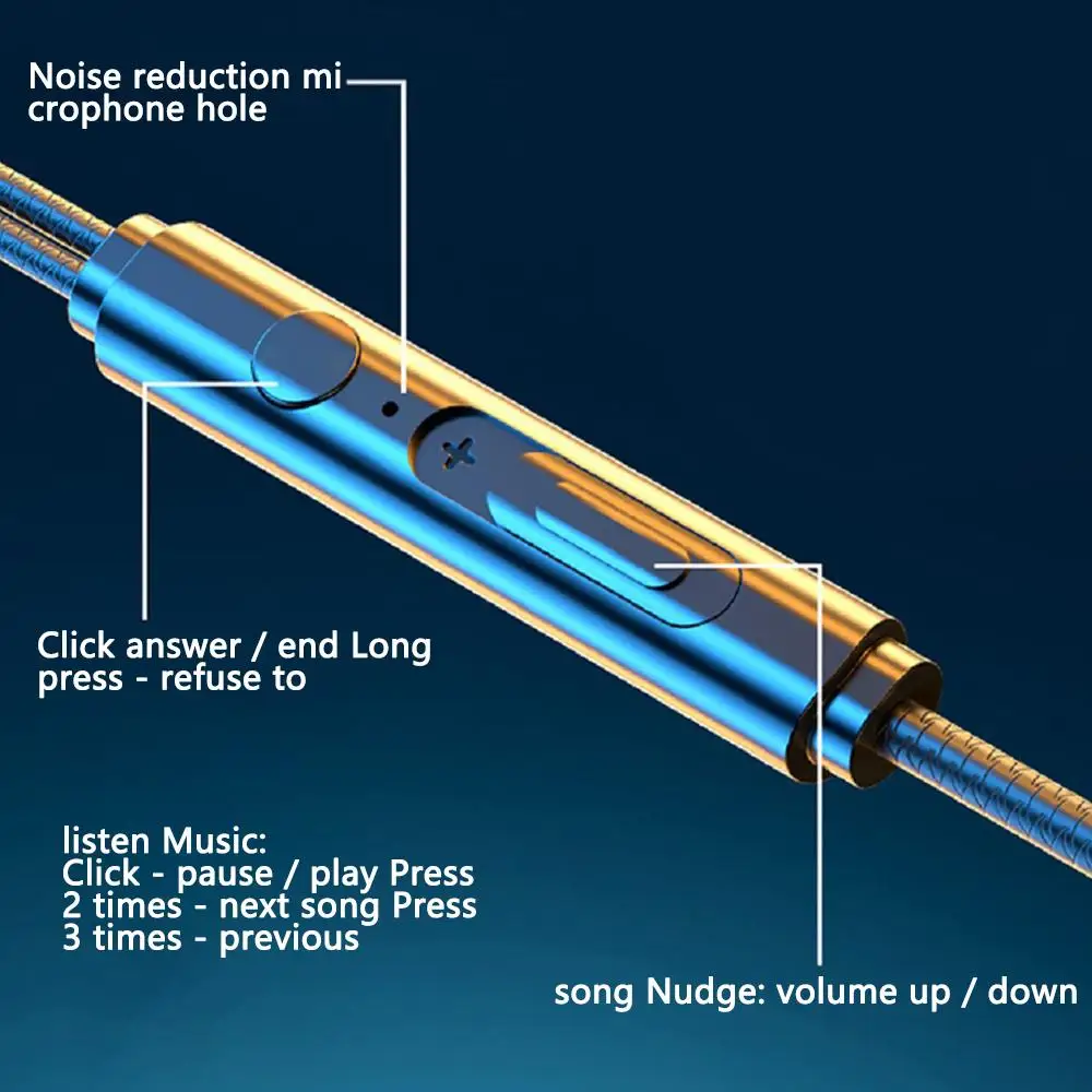 Проводная гарнитура 3 5 мм наушники-вкладыши стерео музыкальные наушники с басами